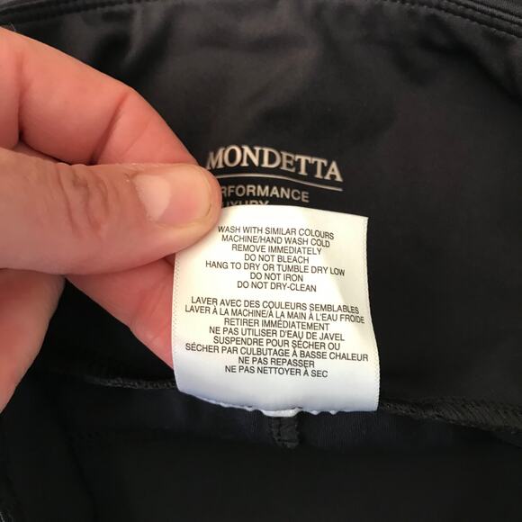 Mondetta Pant Women XS Straight Wide Leg Slit Yoga Knit Seams Flowy Loose Active - Picture 12 of 12